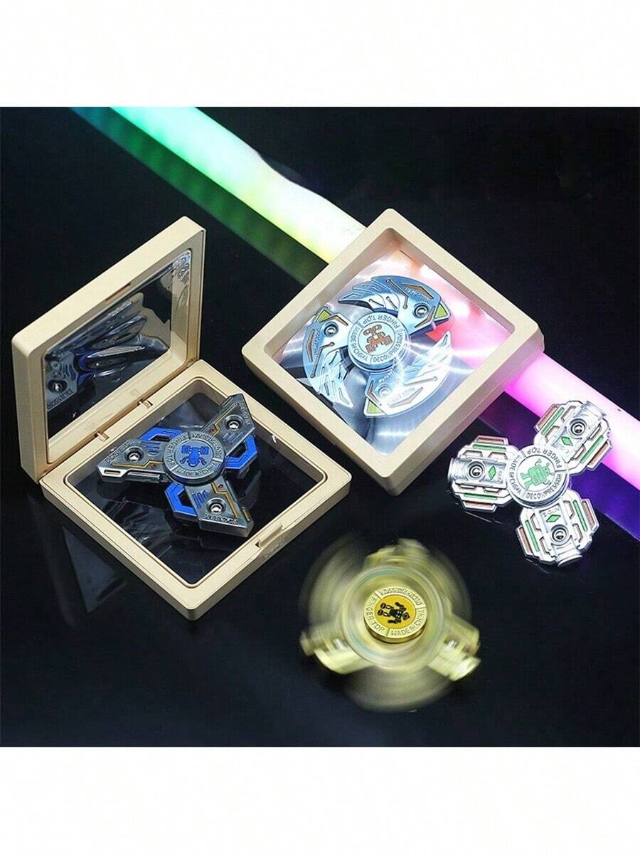 1 件 2025 新型合金 - 超长旋转时间 - 独特的旋转玩具 - 缓解压力 - 旋转烦躁玩具 - 手指陀螺 - 圣诞礼物 - 万圣节礼物 - 生日礼物 - 完美礼物 - 缓解压力工具 - 小礼物 - 玩具
