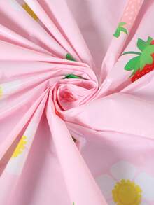 1件粉色草莓桌布，浆果主题派对桌布，220*130厘米一次性塑料桌布，草莓派对装饰，春夏派对装饰，一周岁生日装饰，性别揭晓派对装饰，婚礼装饰，婚礼用品，新娘送礼会回礼，生日装饰，节日派对用品，家居装饰，婴儿派对用品，厨房用品，节日装饰，餐桌装饰，桌面装饰 - 粉紅草莓 - 查看 10