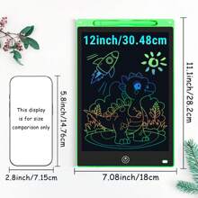 XZBB LCD-Schreibtafeln in verschiedenen Größen 8,5/10/12/16/20 Zoll, Kinderschultafel zum Zeichnen, Multifarbiges Großformat-Schreib- und Zeichenwerkzeug, kreatives Talent, Denkaufgaben für Kinder ab 3 Jahren, One-Touch Bildschirm löschen/sperren, Reise/Geburtstags/Einschulung/Weihnachtsgeschenk, zufälliger Rahmen im Blindpack