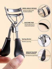 21-Piece Stainless Steel Eyelash Curler Set, Includes 1 Eyelash Curler, 1 Eyelash Comb, 2 Eyelash Rollers, 1 Angled Dual-Ended Brow Brush, 1 Brow Brush, And 10 Silicone Refill Pads, For Eyelashes And Brows,No Harm To Eyelashes, Used For Curling And Shaping, Lifting Up Eyelashes, Making Eyes Look Bigger, Perfect For Women's Eyelashes,Hold For Natural Looking Lash Curl,Makeup,Cheap,Room Decor,Vanity,Travel,Bedroom,Makeup Accessories,Eyelash Curler,Cheap,Stocking Stuffers,Makeup,Makeup Tools,Cheap Stuff,Gifts,Gifts For Women,Christmas Gifts - Multicolor - View 3