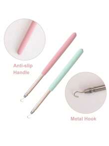 1pc Stainless Steel Bracelet Fastener Assistant, Jewelry Assistant Bracelet Clasp Assistant, Bracelet And Necklace Aid Tool For Jewelry Making - Easy To Put On Bracelet Portable Bracelet Tool Jewelry And Hook Equipment Bracelet Attachment Tool, Adjustable Bracelet Fastener - Easy To Use Female Jewelry Assistant