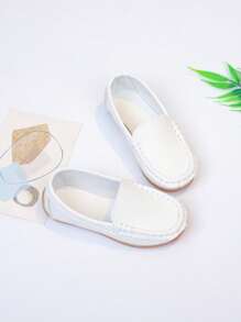 1 Pair Toddler Boys/Girls Soft Sole Anti-Slip Casual Loafers, Suitable For Spring And Autumn