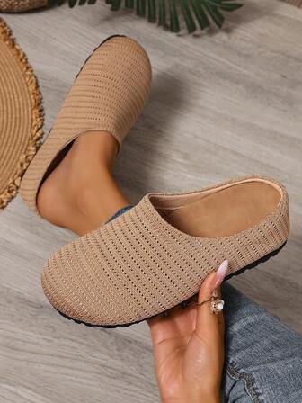 Breathable Casual Shoes With Hidden Heel, Comfortable Non-Slip Wear, Suitable For Outdoor, Party, Wedding, Solid Color, Women