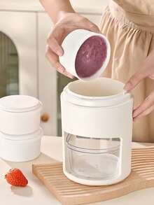 1pc Portable Manual Ice Shaver Machine For Home Use, Ice Crush Shaver For Shaved Ice & Slush, Summer Necessary Tool + 1pc Ice Cream Mold