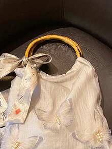 Large Bamboo Pattern Round Handle, Resin Material, Sturdy Structure, High Load-Bearing Capacity, Bohemian Style Bamboo Handle, Bamboo Pattern Design, Showcasing Regional Characteristics - Multicolor - View 7