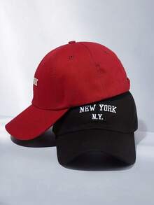 2pcs Unisex Couple Baseball Cap Set, Suitable For Daily Outdoor Sports Wear And Holiday Gifts - Multicolor - View 4