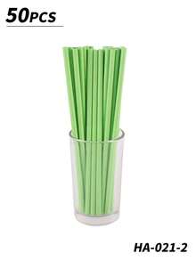 1pc/25pcs/50pcs/100pcs Single-Use Disposable Paper Straws, Straws, Suitable For Coffee Shops, Bubble Tea, And Beverages - Multicolor - View 16