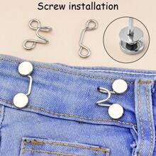 1 Sets Of Waist Collection Artifact Jeans Waistband Adjustment Small Fixed Button Pants Waistband Tightening Button Size Adjustment Button Waist Buckle