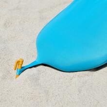 SoBuy Tenda da spiaggia in lycra OZT02, tenda parasole, tenda da spiaggia portatile con aste in alluminio, protezione solare, facile da montare, dimensioni circa 400x200x400cm (L x L x A)