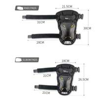 4pcs/Set Compact All-Season Motorcycle Protective Gear, Removable PP Shell Knee Pads & Elbow Pads, Anti-Fall Anti-Collision, Lightweight And Breathable