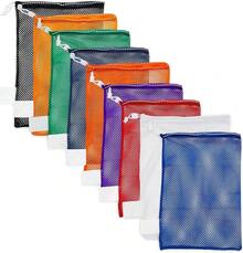 Sports Bolsa de Equipo en Malla - Blanco - Ver 8