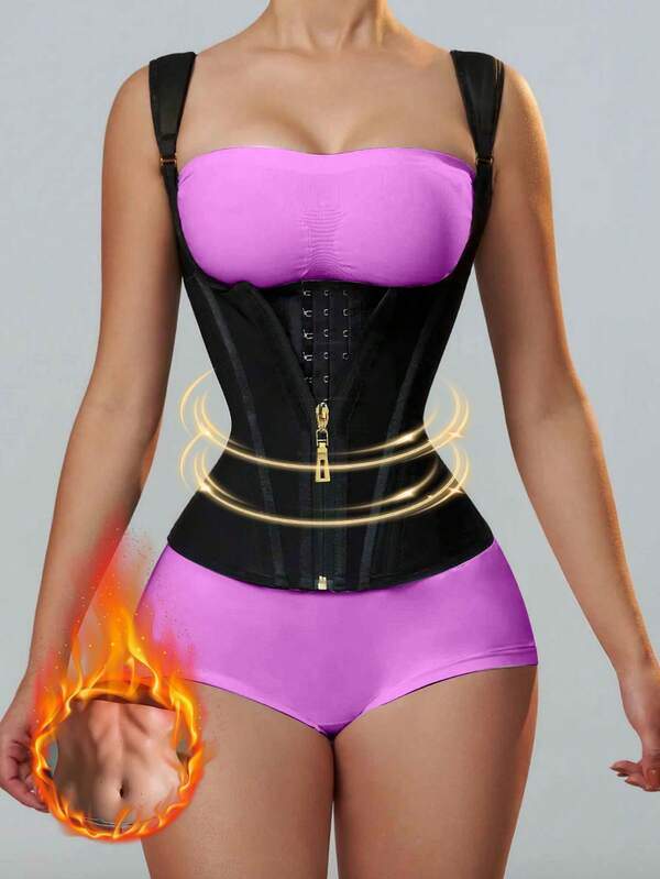 The 2025 Women's Latex Corset With Shoulder Straps Can Shape The Waist And Help With Body Slimming To Show Off Your Figure. It's Comfortable To Wear And Comes In Three Colors.