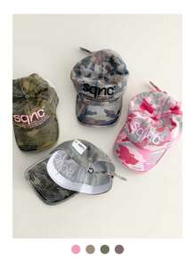 1pc Soft Crown Retro Y2K Camouflage Baseball Cap, Outdoor Sun Hat With 3D Embroidery, Unique Distressed Vintage Design, Deep Crown Low Profile Snapback Cap, Fashionable Street Hiphop Cap For Women Spring/Summer