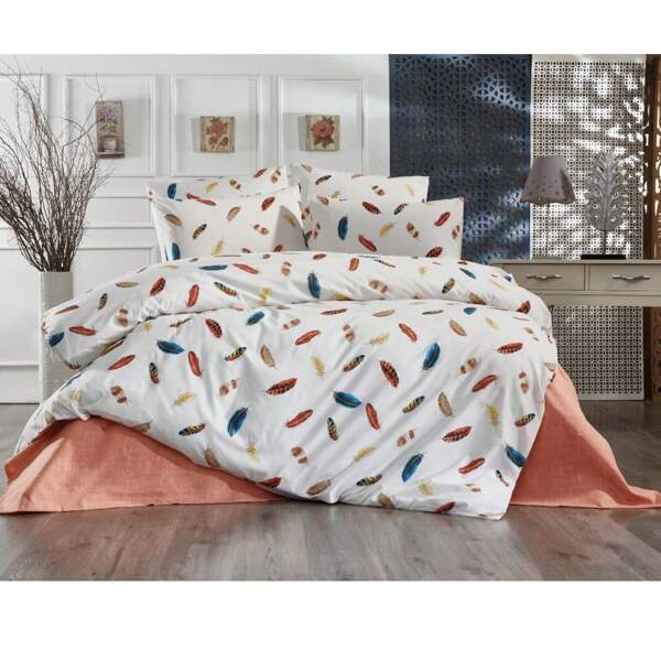 NOVARIA HOME - 2/3 teilige Bettbezug-Set - 135*200 1 Kissenbezug - 50*70 - 200*200 2 Kissenbezüge - 220x240 2 Kissenbezüge - Hergestellt in der Türkei