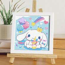 Sanrio 1 Set Sanrio Hello Kitty & Friends 5D DIY Diamond Painting Kit With Frame, Cute Gift For Diamond Painting Beginner