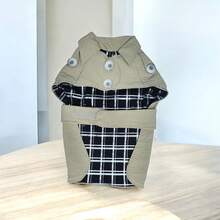 Cazadora para mascotas tipo gabardina - Beis - Ver 1