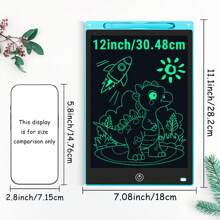 XZBB LCD-Schreibtafeln in verschiedenen Größen 8,5/10/12/16/20 Zoll, Kinderschultafel zum Zeichnen, Multifarbiges Großformat-Schreib- und Zeichenwerkzeug, kreatives Talent, Denkaufgaben für Kinder ab 3 Jahren, One-Touch Bildschirm löschen/sperren, Reise/Geburtstags/Einschulung/Weihnachtsgeschenk, zufälliger Rahmen im Blindpack