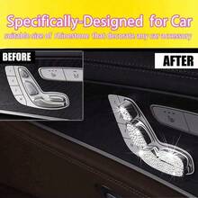 1pc DIY Diamond Sticker, Self-Adhesive Sparkling Crystal Car Decal Sticker, Handmade Car Diamond Sticker - White - View 5