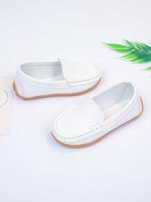 1 Pair Toddler Boys/Girls Soft Sole Anti-Slip Casual Loafers, Suitable For Spring And Autumn