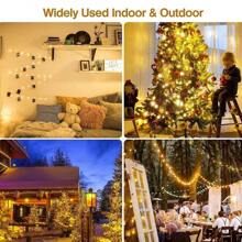 1 Pc 3M20 Light LED Christmas Lights Room Decor Home Warm And Colored LED Light For Room Battery Box Switch PVC Material Party Supplies Birthday For House Decor Halloween Camping Yard Decor Daily Use ( Without Battery )