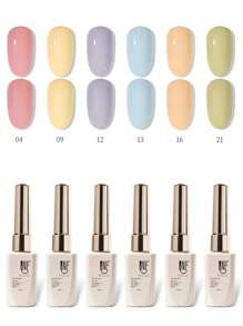 RS NAIL Esmalte de uñas en gel tipo macaron de RSNAIL, colores pastel y brillantes para primavera y verano. Esmalte en gel de colores dulces y caramelo para manicura salon DIY en casa, regalo para mujeres