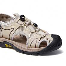 CAMEL CROWN Herrensandalen, Sommersandalen für Herren mit Anti-Kollisions-, rutschfester, weicher, elastischer und stoßabsorbierender Funktion für Outdoortätigkeiten und Waten im Gewässer