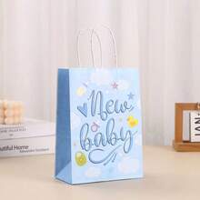 6 cái/12 cái/24 cái 1 gói Túi giấy Kraft họa tiết hoạt hình dùng cho tiệc sinh nhật lễ kỷ niệm quà tặng, quà tặng tự làm, quà lưu niệm, túi mua sắm bán lẻ, bộ đóng gói quà tặng nhỏ ngày lễ tình nhân - phong cách hỗn hợp - Xem 9