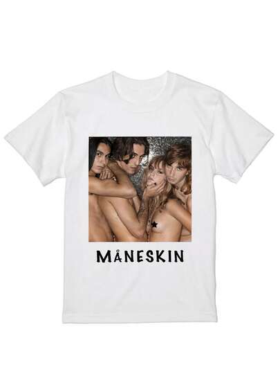 マネスキンシャツ ファッションヒップホップシャツ 半袖 快適 純綿シャツ 夏服 大きいサイズ通気 コットン 丸首 人気 おしゃれ