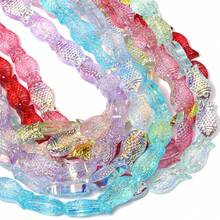15x8mm Charms Fish Glass Beads Fashion Summer Jewelry Making Beading Accessories 40pcs/Strand - Fish Beads 15x8mm - View 4