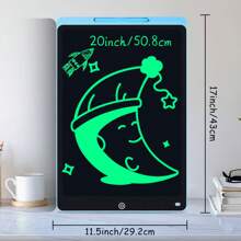 XZBB LCD-Schreibtafeln in verschiedenen Größen 8,5/10/12/16/20 Zoll, Kinderschultafel zum Zeichnen, Multifarbiges Großformat-Schreib- und Zeichenwerkzeug, kreatives Talent, Denkaufgaben für Kinder ab 3 Jahren, One-Touch Bildschirm löschen/sperren, Reise/Geburtstags/Einschulung/Weihnachtsgeschenk, zufälliger Rahmen im Blindpack