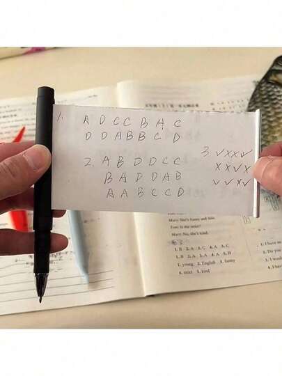 10/3/1 pezzi Penna a sfera riutilizzabile con blocco note retrattile, realizzata in plastica, strumento di scrittura multifunzionale per esami e appunti