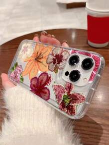 1pc Bead Flower Element Pattern Print Soft Anti-Fall Phone Case Compatible With IPhone 16/11/12/13/14/15/15pro/15 Plus/15 Promax/7plus/8plus/X/Xs Max/Xr/11pro/12pro/13pro/14pro/12mini/13mini/11promax/12promax/13promax/14promax/14plus/6/6s/6plus/7/8/16Pro/16plus/16promax/Se&Compatible With Samsung Galaxy/A54/A14/A12/A13/A15/A32/A33/A24/A52S/S20/S21/S22/S23/S24/S23Plus/S24ultra/S25/A15/A33/A23