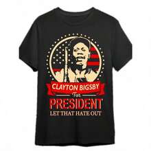 Clayton Bigsby For President" Graphic Tee - Ultra-Soft Cotton, Breathable & Moisture-Wicking, Crew Neck Short Sleeve Shirt For Men & Women - Perfect For Casual Wear, Beach, Parties & Sports - Black - View 1