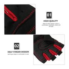 1 对哑铃健身房举重手套半指健身健美锻炼手掌保护女士男士运动训练健身房配件、运动、健身房、家庭锻炼、女士健身手套、拳击手套、健身手套、健身手套、男士健身手套