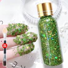 大号闪光身体贴纸、液体眼影、超级闪亮、额外闪光、无胶闪光凝胶。 - 彩色 - 查看 8