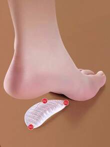 1 对凝胶足弓支撑垫 - 适用于男性和女性 - 自粘足弓垫 - 透明 - 足弓支撑 - 硅胶材质 - 彩色 - 查看 4