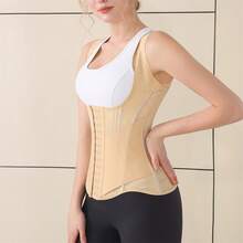 MISTHIN Steel Boned Back Support Abdominal Cincher Waist Trainer Women Slimming Body Shaper With Adjustable Shoulder Straps