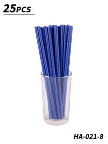 1pc/25pcs/50pcs/100pcs Single-Use Disposable Paper Straws, Straws, Suitable For Coffee Shops, Bubble Tea, And Beverages - Multicolor - View 14
