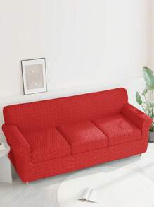 1 set de housses de canapé et de chaise en velours polyester, housse anti-poussière, résistante aux rayures, pour la décoration de la salle de séjour et de la chambre à coucher