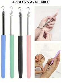 1pc Stainless Steel Bracelet Fastener Assistant, Jewelry Assistant Bracelet Clasp Assistant, Bracelet And Necklace Aid Tool For Jewelry Making - Easy To Put On Bracelet Portable Bracelet Tool Jewelry And Hook Equipment Bracelet Attachment Tool, Adjustable Bracelet Fastener - Easy To Use Female Jewelry Assistant