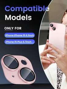 Película protectora de lente de cámara compatible con iPhone 15 /15 Plus/15 Pro/15 Pro Max/16 Pro Max/16/16 Pro/16 Plus/14 Pro Max/13 Pro Max, cubierta de vidrio templado de aleación de aluminio metálico para protector de pantalla de cámara, accesorios de funda para teléfono móvil compatible con iPhone 15 2023, funda protectora compatible con iPhone 13, película protectora de lente, protector de cámara, accesorios de teléfono móvil a prueba de agua, a prueba de golpes, antiarañazos, antihuellas dactilares, de cobertura completa