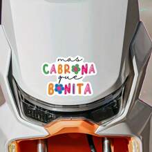 3 Inch Removable Outdoor Waterproof Vinyl Sticker Tomorrow Will Be Beautiful Spanish Quote With Colorful Flower Pattern, Motivational Aesthetic Sticker For Laptops, Tablets, Phone Cases, Notebooks, Water Bottles