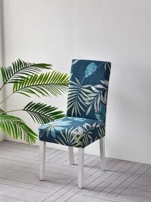 4件/6件宠物防脏牛奶丝椅套弹性带叶花印花，色彩丰富，防滑，适合所有季节，春夏秋冬 - 彩色 - 查看 5