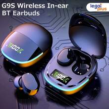 Fone De Ouvido Gaming G9S Sem Fio Bluetooth Com Cancelamento De Ruído À prova d'água Som estéreo HiFi Com microfone - TX - Preto - Visão 1