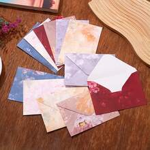 10pcs Spring Cloud Dream High-Quality Vintage Envelopes & Letter Papers, Beautiful & Fresh Greeting Cards, Invitations, 10x11cm - Multicolor - View 5