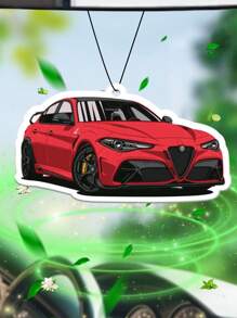 Racing Rearview Mirror Decor - Car Air Freshener - Long-Lasting Fragrance, Keeps Car Interior Fresh And Pleasant, Ideal Gift, Car Vent, Ocean Scent Air Freshener, Car Diffuser, Natural Essential Oils, Cartoon Design, Suitable For Rearview Mirror, Car Hanging Ornament