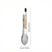 Pince de cuisine en acier inoxydable avec poignée pour barbecue, accessoire de barbecue premium en acier inoxydable pour la salade, la cuisson au gril et les accessoires de barbecue