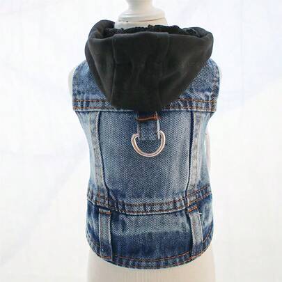 PETSIN 1 件全新连帽背心，适合贵宾犬、比熊犬、泰迪等小型犬，春秋季宠物服装