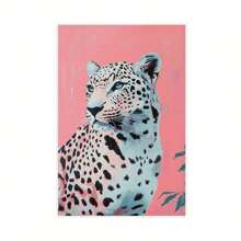 1 Pack Funky Pink Cheetah Print Posters Leopard Print Preppy Posters Modernist Cheetah Decorative Wall Art, IndoorOutdoor Use For Bedroom, Kitchen, Dorm, Classroom, Dining Room, Perfect Gift For Modern/Classic/Art Deco Style,No Frame