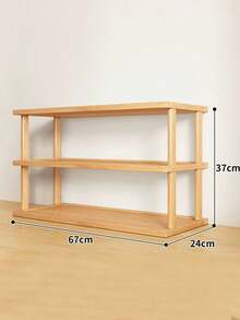 1 pieza Estantería organizadora de escritorio, estante de almacenamiento multinivel para la estación de trabajo de oficina, escritorio del hogar, portavasos, zapatero, multifuncional - Multicolor - Ver 4